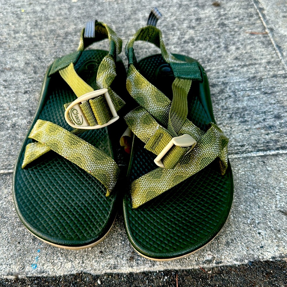 Kids Size 2 Chacos - Worn Once - Olive Green